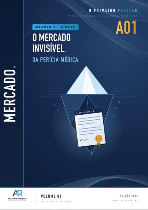 Capa A01 — O mercado invisível da perícia médica — Um campo de atuação médica legítimo