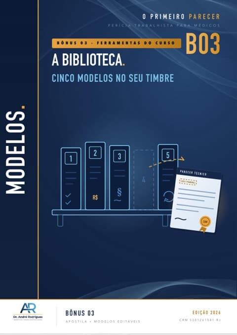 Capa B03 — A biblioteca — cinco modelos no seu timbre