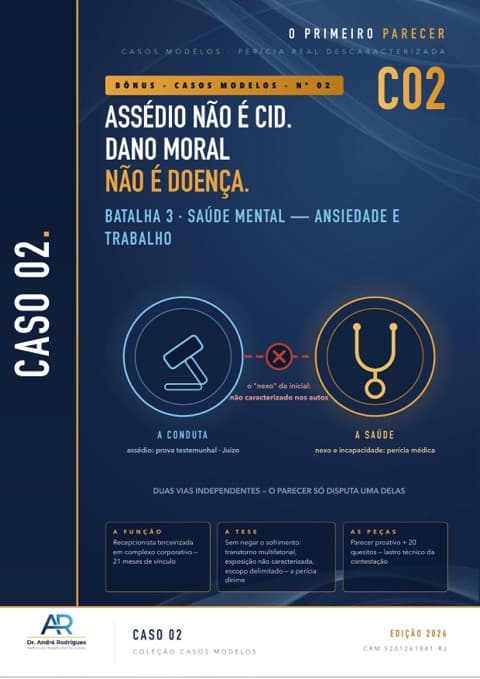 Capa C02 — Caso modelo 02 — perícia real, descaracterizada