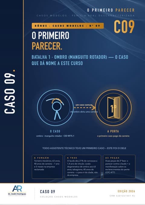 Capa C09 — Caso modelo 09 — perícia real, descaracterizada