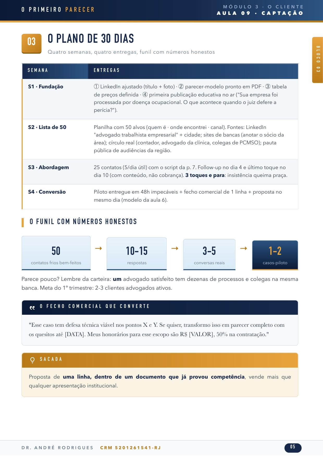 Página interna real — O Plano de 30 Dias